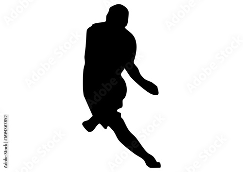 サッカー選手のシルエット8