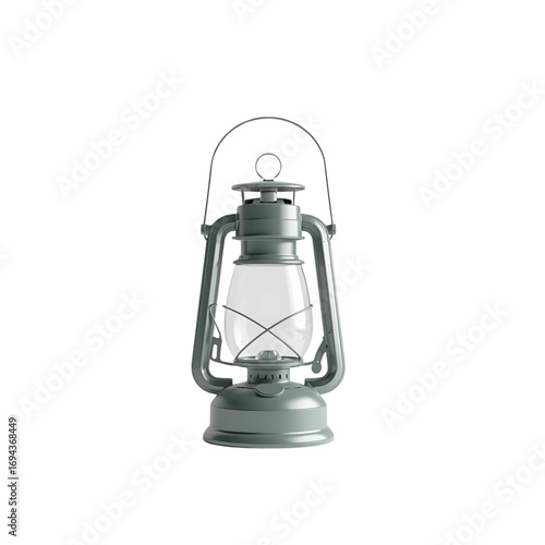 old oil lamp isolated