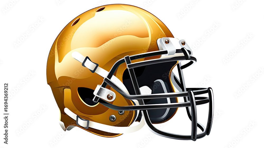 Fototapeta premium American football helmet isolated on white background