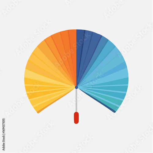 Colorful Circular Fan