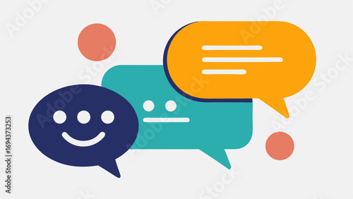 Engaging Communication A chat bubble graphic showing friendly and inclusive language used in recruitment emails emphasizing warmth and approachability in communication.