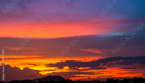 Colorful sunset sky with clouds (1)