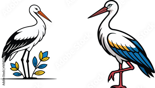ukraine stork bird design