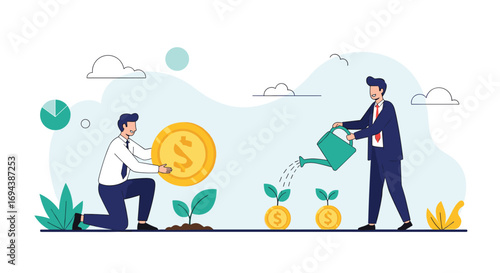 Business growth and investment strategies helping companies prosper and succeed in the market