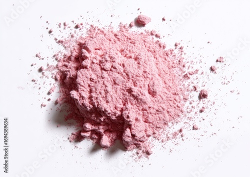 Pink powder pile on white (4)