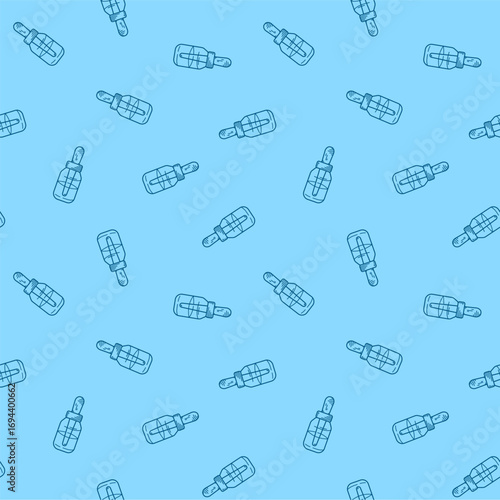 Skin care doodle pattern background. Skin care seamless pattern background. serum doodle pattern.