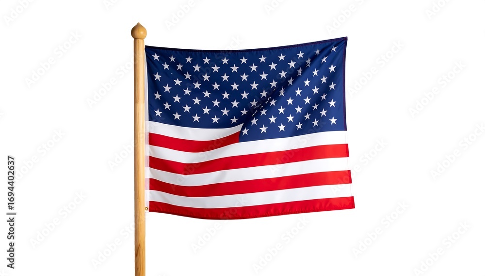 Obraz premium american flag waving