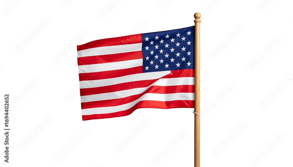 Obraz premium american flag waving