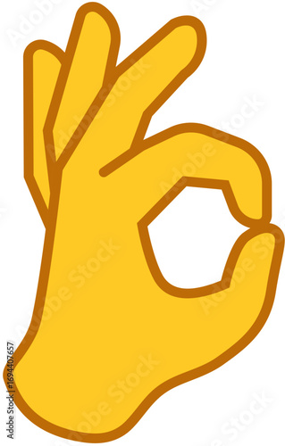 VECTOR EMOJI Hand Icon ok