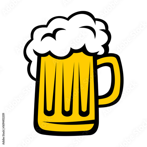 glass of beer illustration