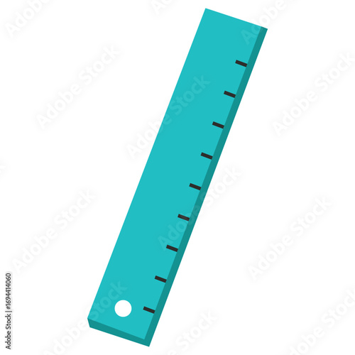 blue ruler illustration