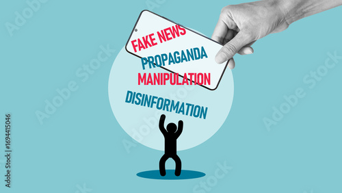 Tableau sur toile Disinformation and sensationalism