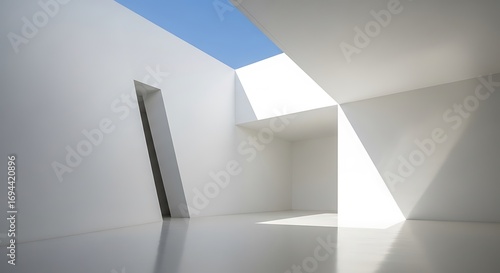 Wallpaper Mural Modern interior with natural light and a skylight showing blue sky Torontodigital.ca