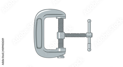 Heavy duty c clamp forged steel adjustable screw clamp with swivel pad