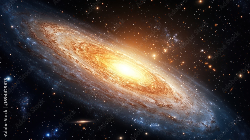 Fototapeta premium Spiral Galaxy in Deep Space