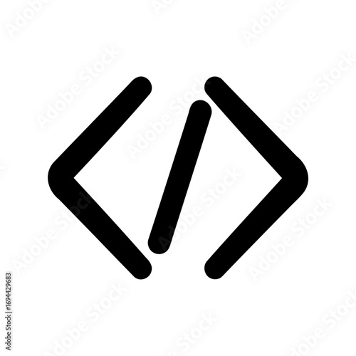 Angle brackets with slash represent html tag end for programming and development