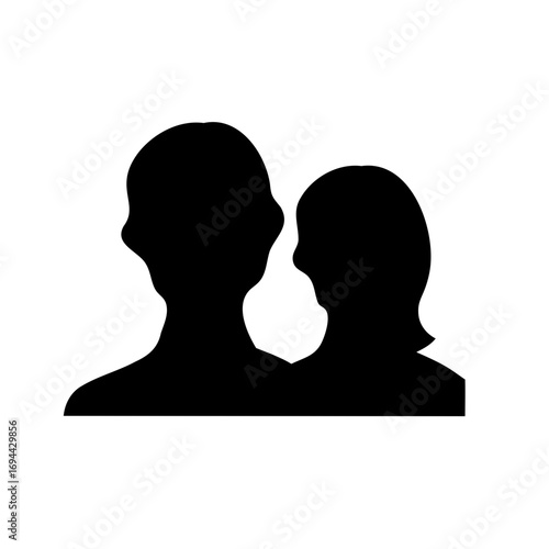 Silhouette of a couple in love, sharing intimate moments together intimately