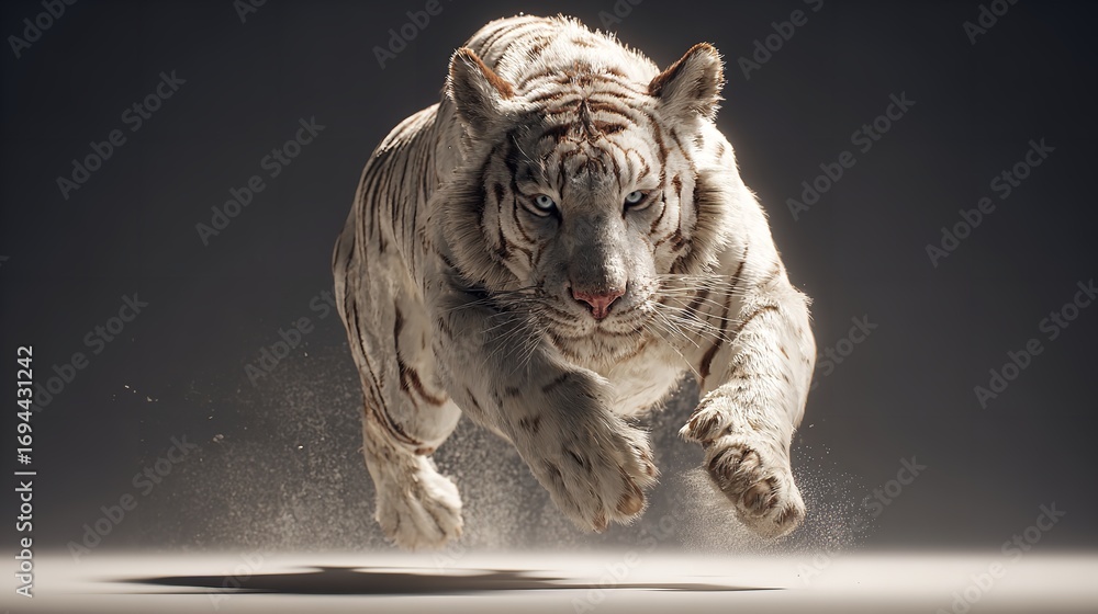 Obraz premium white bengal tiger