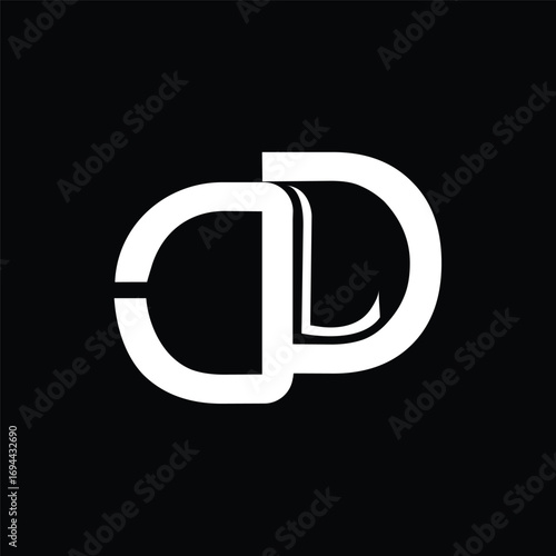Initial letter DD logo design 
