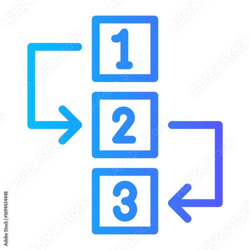 step-by-step icon