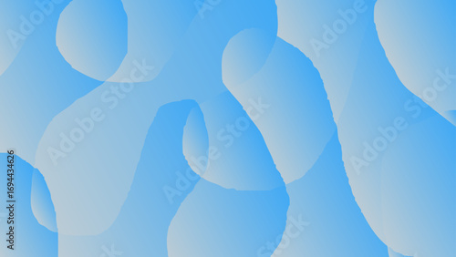 Smooth Blue Abstract Curving Lines Modern Background