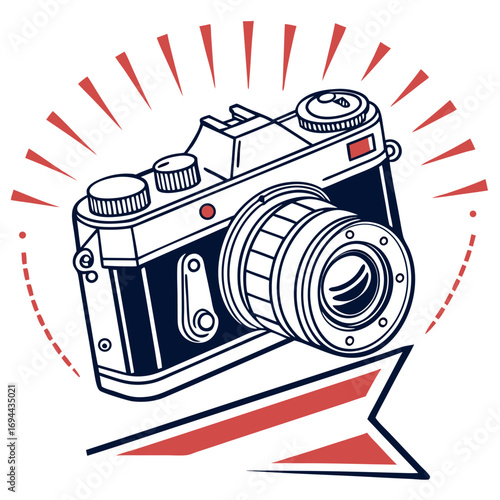 Creative Vision Illustrated with a Retro Photography Hobby Icon