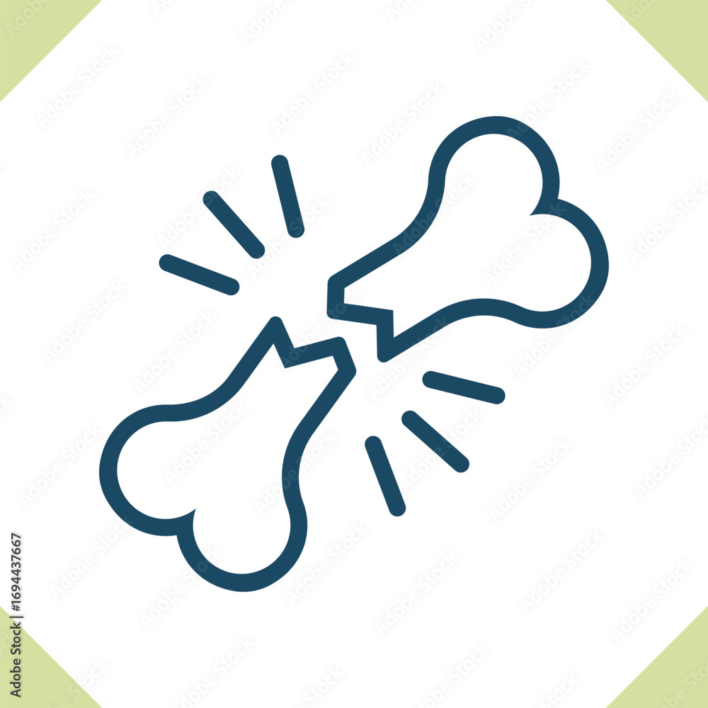 Obraz premium Broken Bone Icon