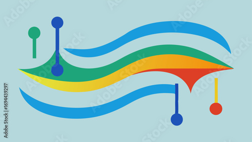 Flow Dynamics A visual depicting the flow of liquid through the microchannels with arrows and colored gradients to represent speed and direction.