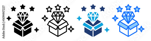 Value Proposition icon Multi Style Vector Illustration