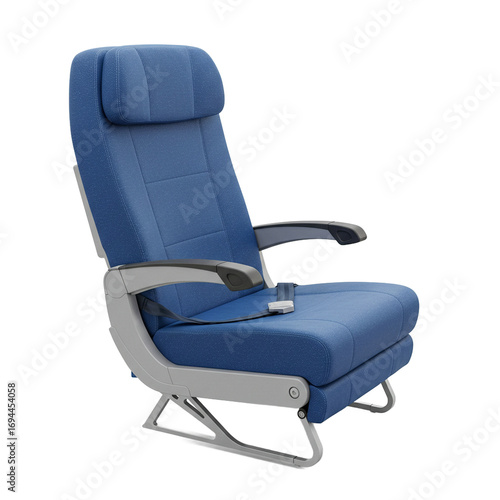 Armchair and airplane seat showcasing comfort and design for travel.