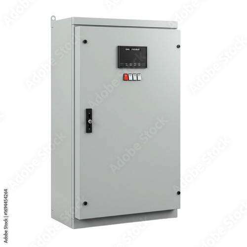 Electrical panel and board displaying components for power distribution and control