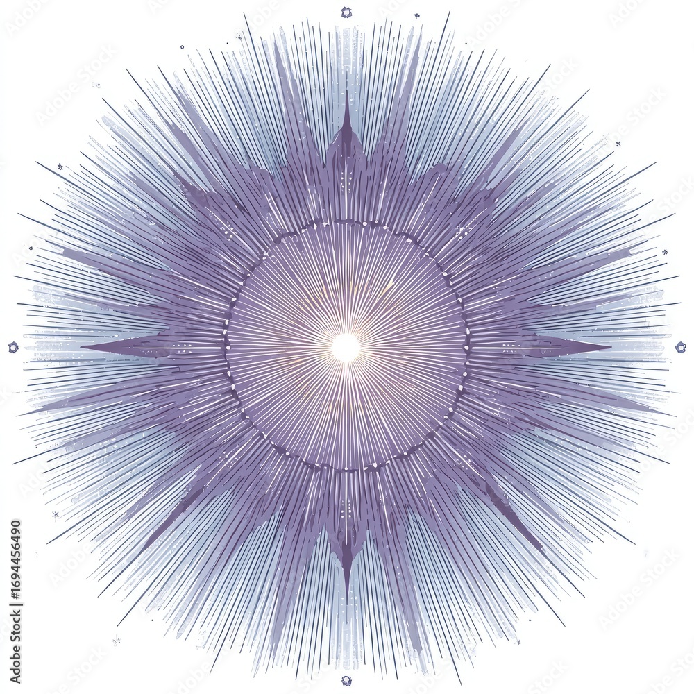 Obraz premium Abstract Radiating Light Burst