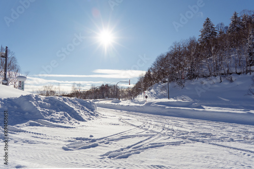 winter landscape in the mountains