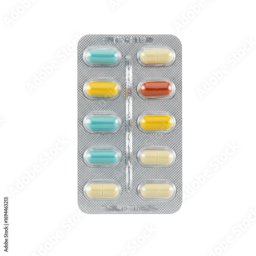 Pill pack with medications and tablets organized for easy access.