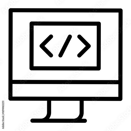 computer coding icon