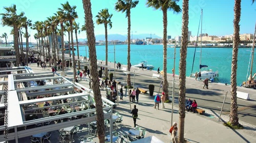 Embankment in Malaga, Spain