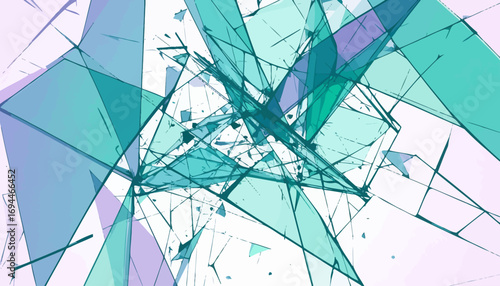 Abstract Shattered Glass Pattern.
