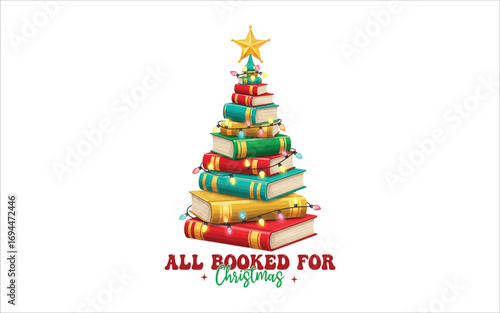 All Booked for Christmas Tree