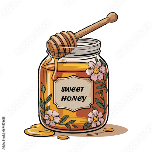 sweet honey jar.