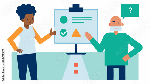 FollowUp Plan A planner or calendar where the counselor and patient are discussing followup appointments or testing options emphasizing a proactive approach to health.