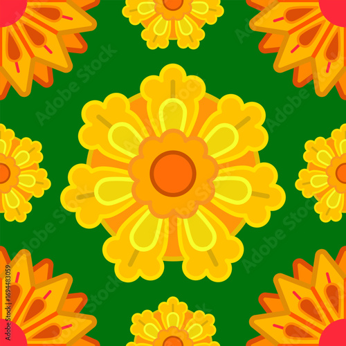 Retro flowers seamless patterns collection for nursery textile prints, apparel, wallpaper, bedding, stationery, wrapping paper, digital paper, backgrounds. Spring theme. 