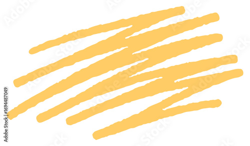 Hand drawn scribble lines.