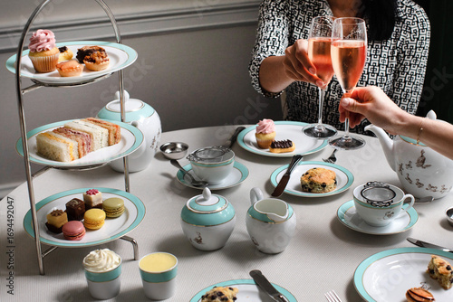 Wallpaper Mural High English Tea Service with Finger Foods Torontodigital.ca