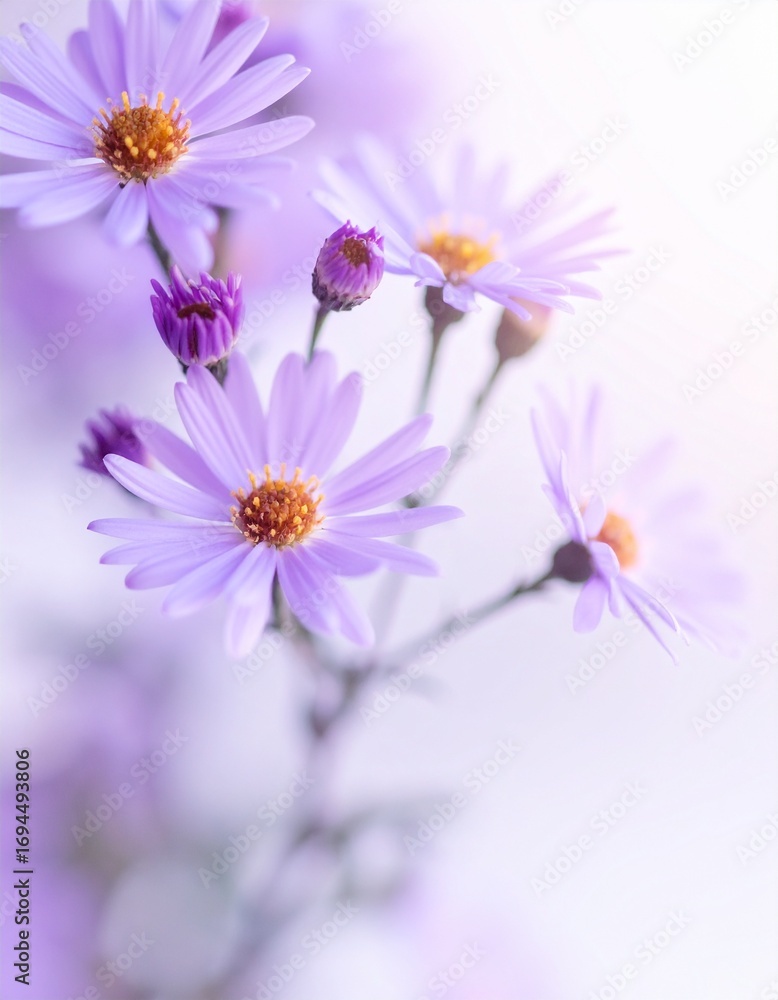 Obraz premium Aster savatieri flower background