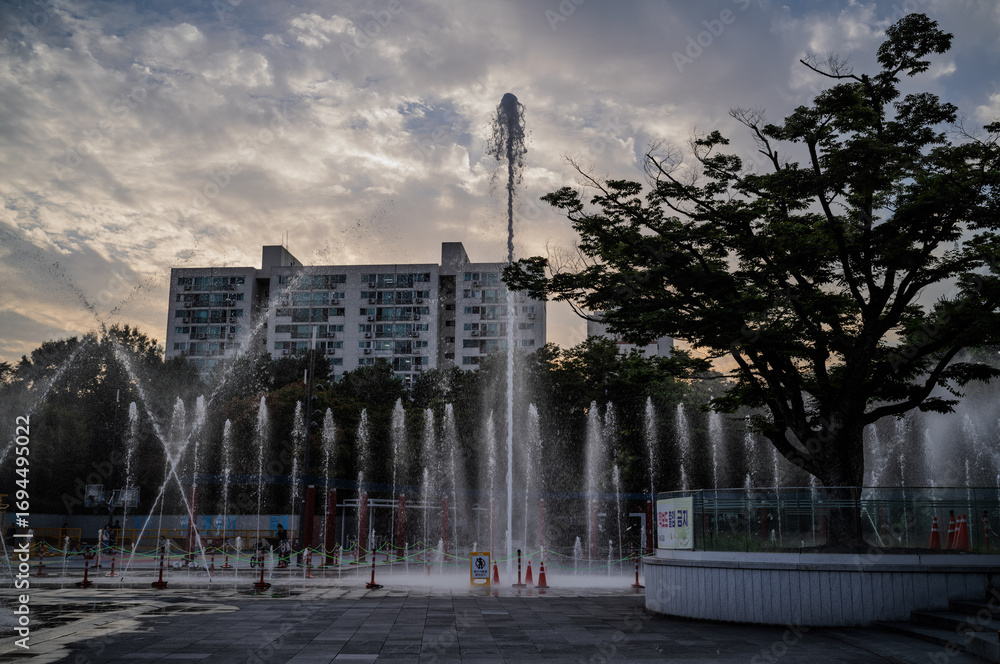 Obraz premium fountain in the park