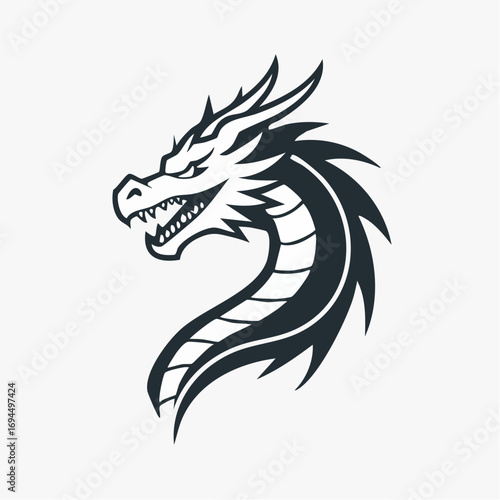 Wallpaper Mural Dragon Silhouette Illustration Torontodigital.ca