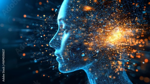 A futuristic view of agentic innovations in the landscape of technology.