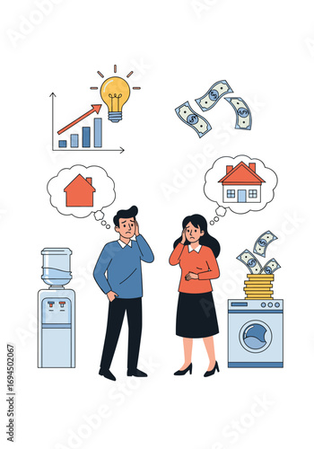 People thinking about home ownership financial investment and business growth ideas