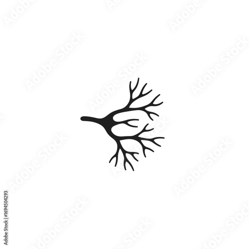 Wallpaper Mural Abstract black tree branch illustration. Torontodigital.ca