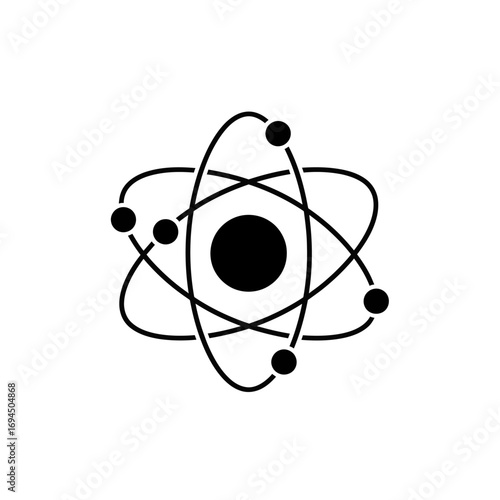 Atomic model science physics electrons protons neutrons.
